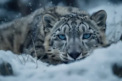 Snow leopard jigsaw puzzle