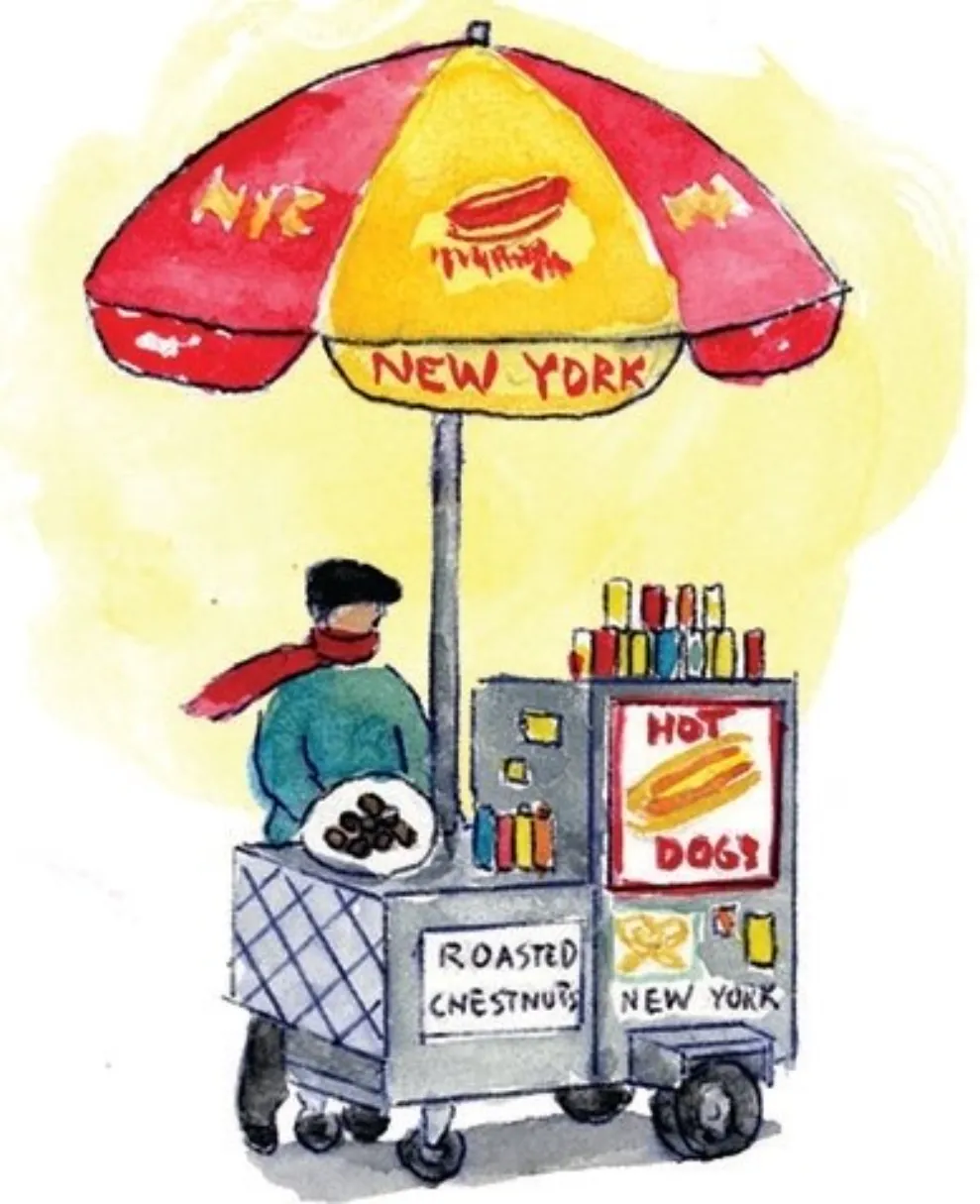 NYC Hot Dog cart