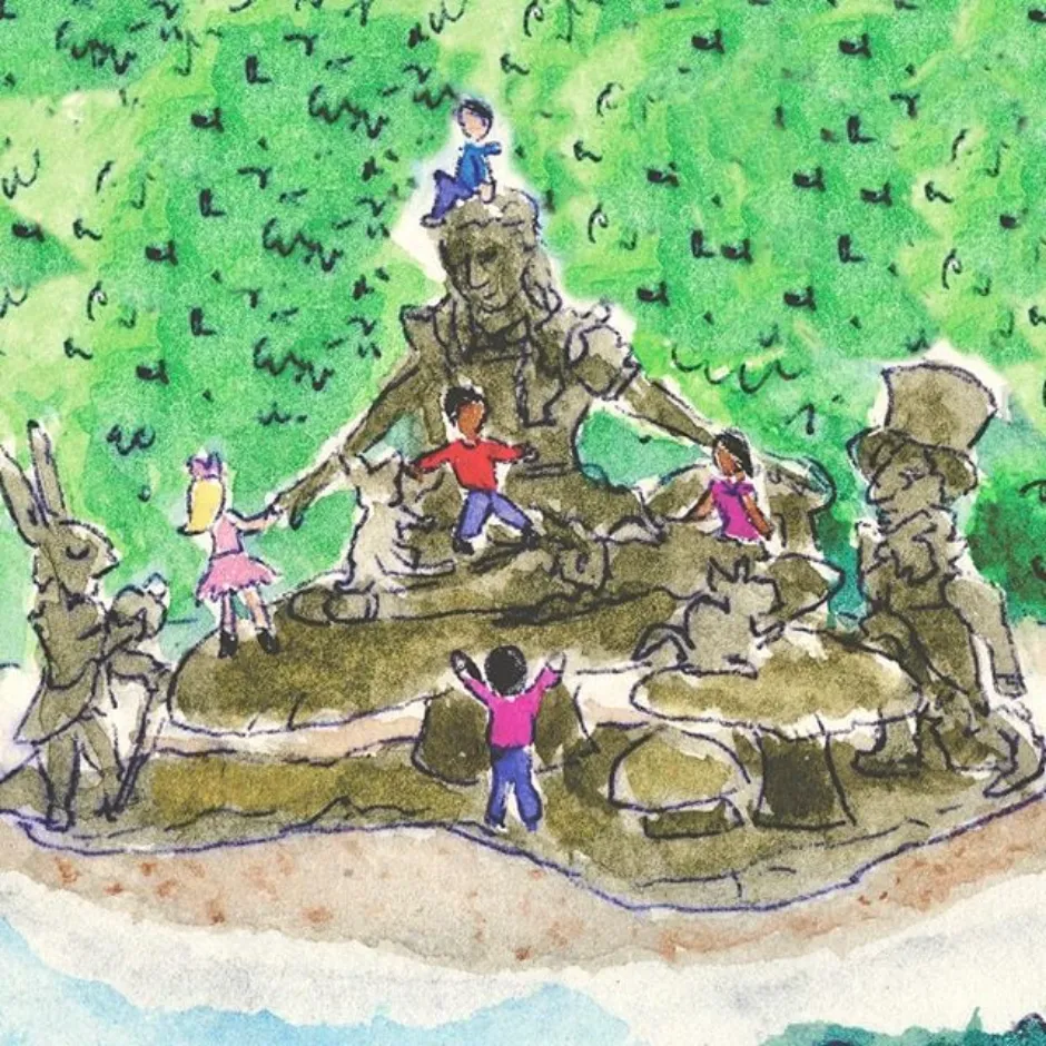 Alice in Wonderland Statue in Central Park