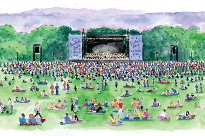 a summer concert in Central Park jigsaw puzzle