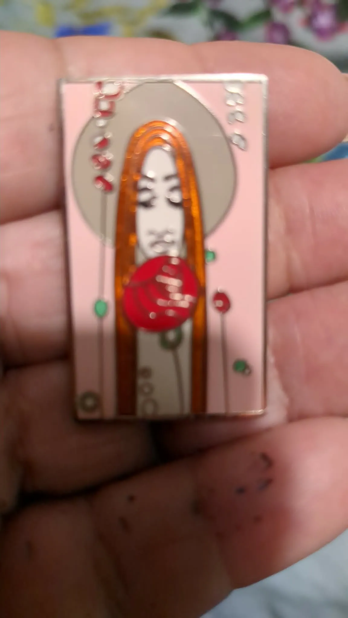 enamel brooch