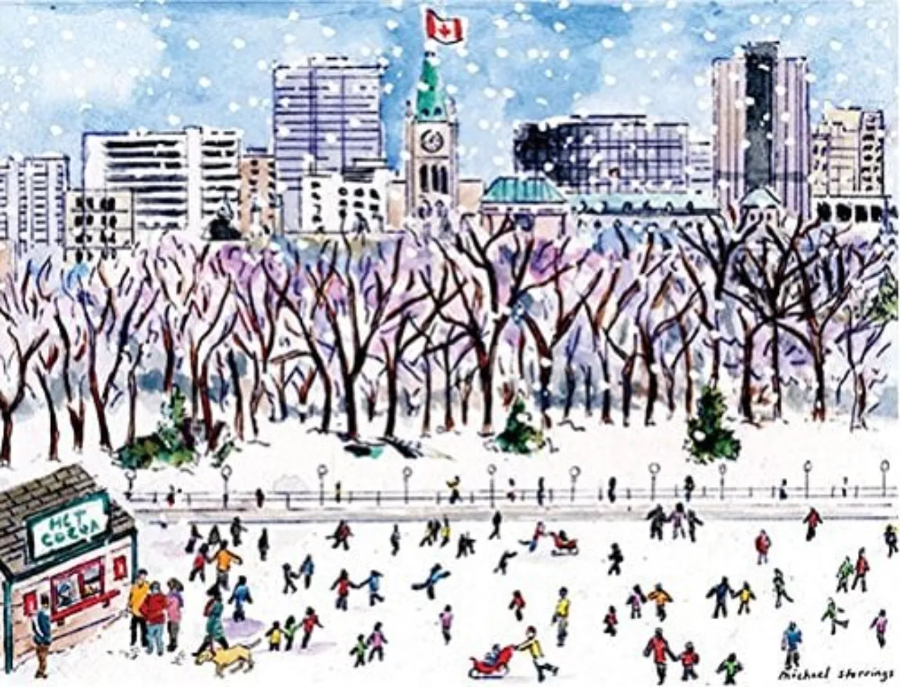 snow day in canada