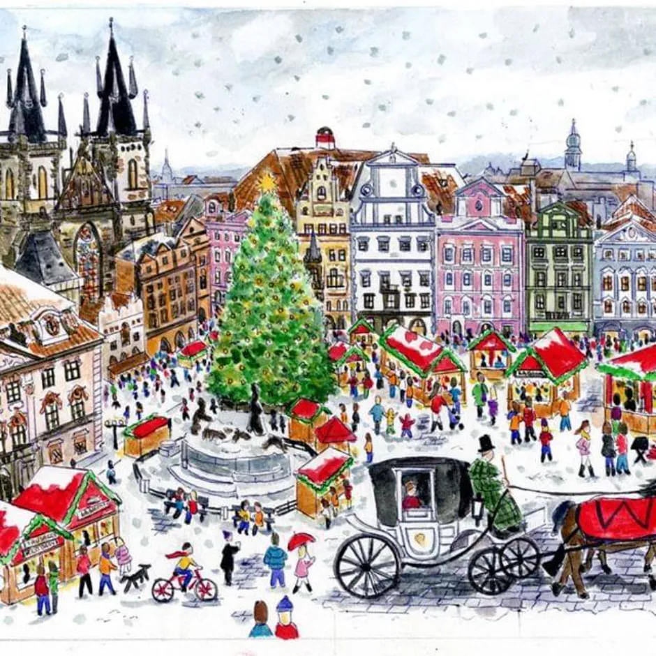 Prague at Christmastime
