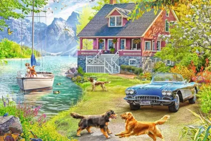 House at Lake jigsaw puzzle