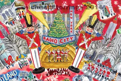 a new york christmas jigsaw puzzle