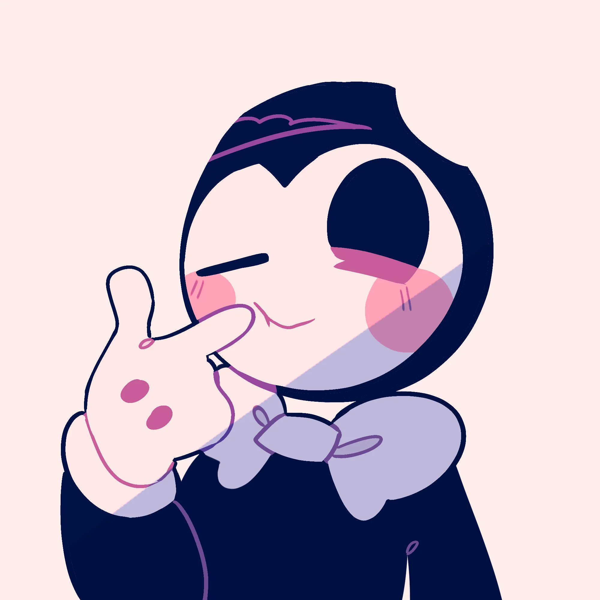 e.g. Bendy just being a cute little bean
