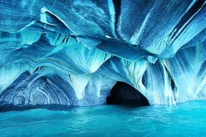 INSIDE AN ICE CAVE. jigsaw puzzle