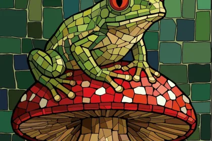 Frog Mosaic jigsaw puzzle