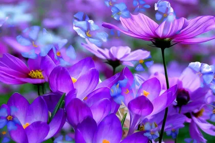Purple flowers jigsaw puzzle
