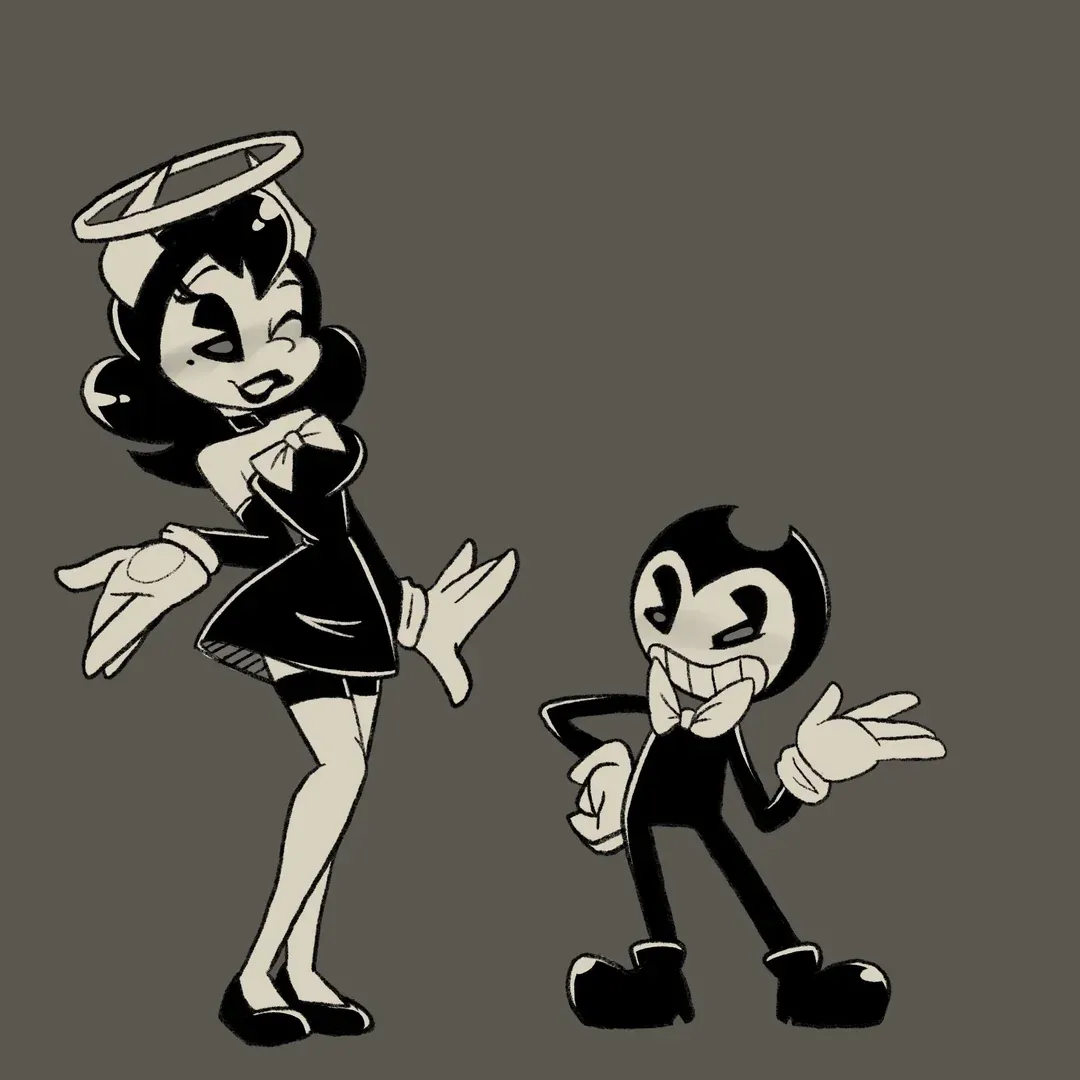 e.g. Alice and Bendy just hanging out with eachother