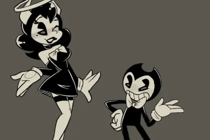 e.g. Alice and Bendy just hanging out with eachother jigsaw puzzle