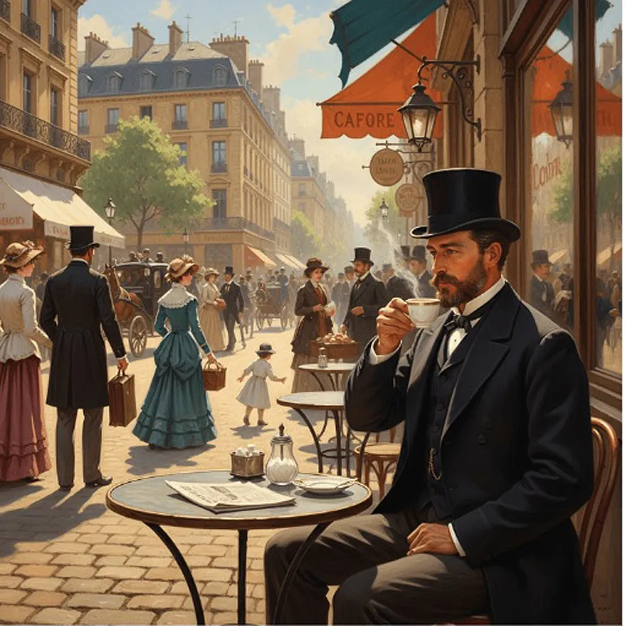 Coffee in Paris.