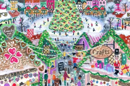 christmas lane jigsaw puzzle