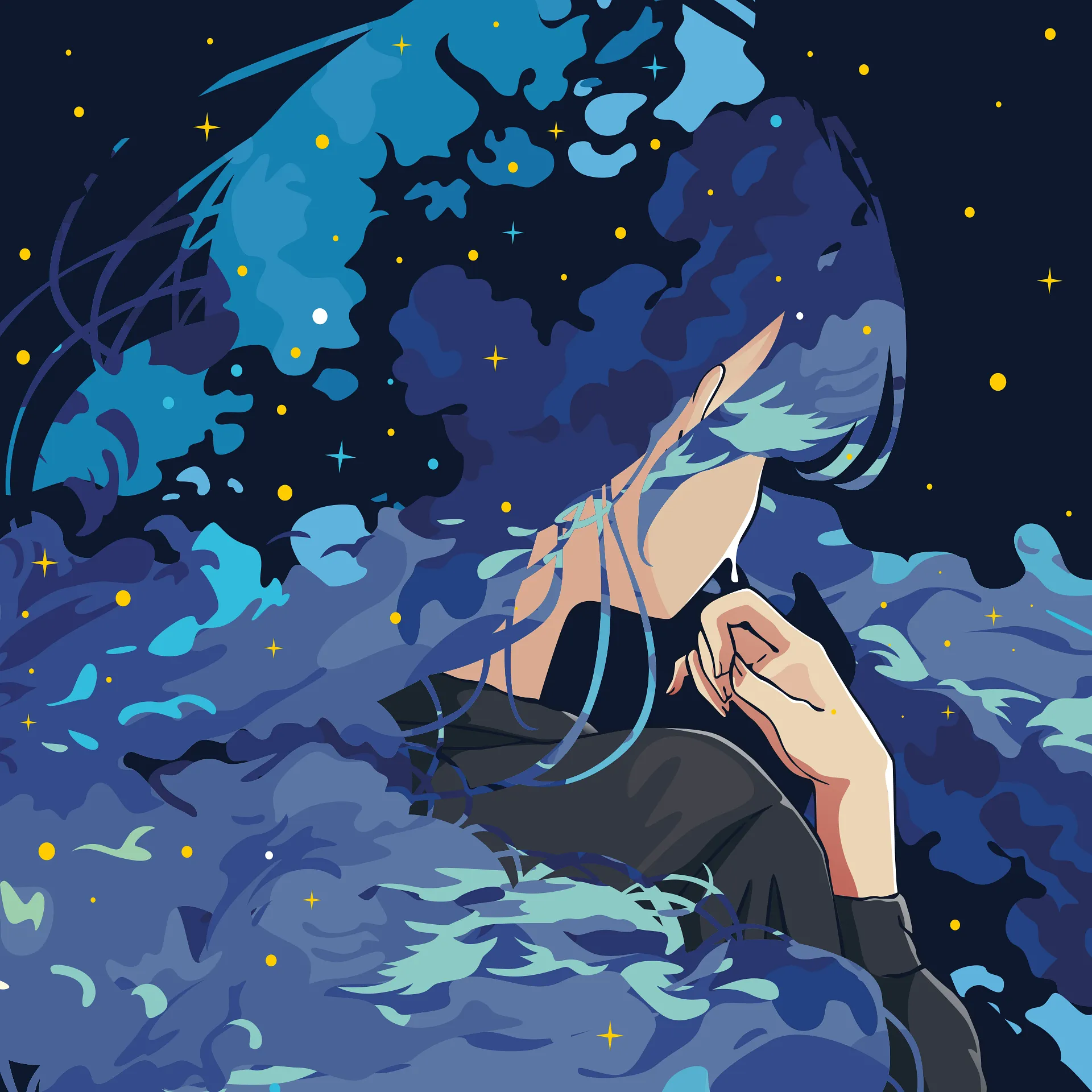 e.g. Ai Hoshino in spaaaaace