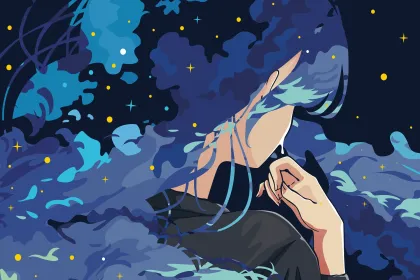 e.g. Ai Hoshino in spaaaaace jigsaw puzzle