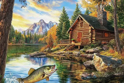 Lake house jigsaw puzzle
