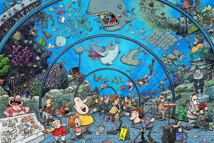 Chaos at the Aquarium jigsaw puzzle