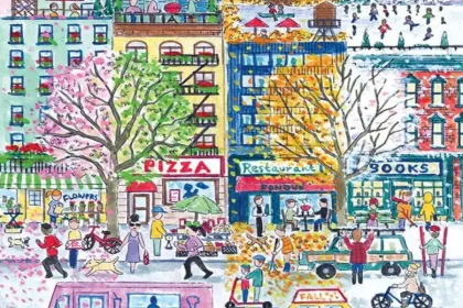 spring downtown jigsaw puzzle