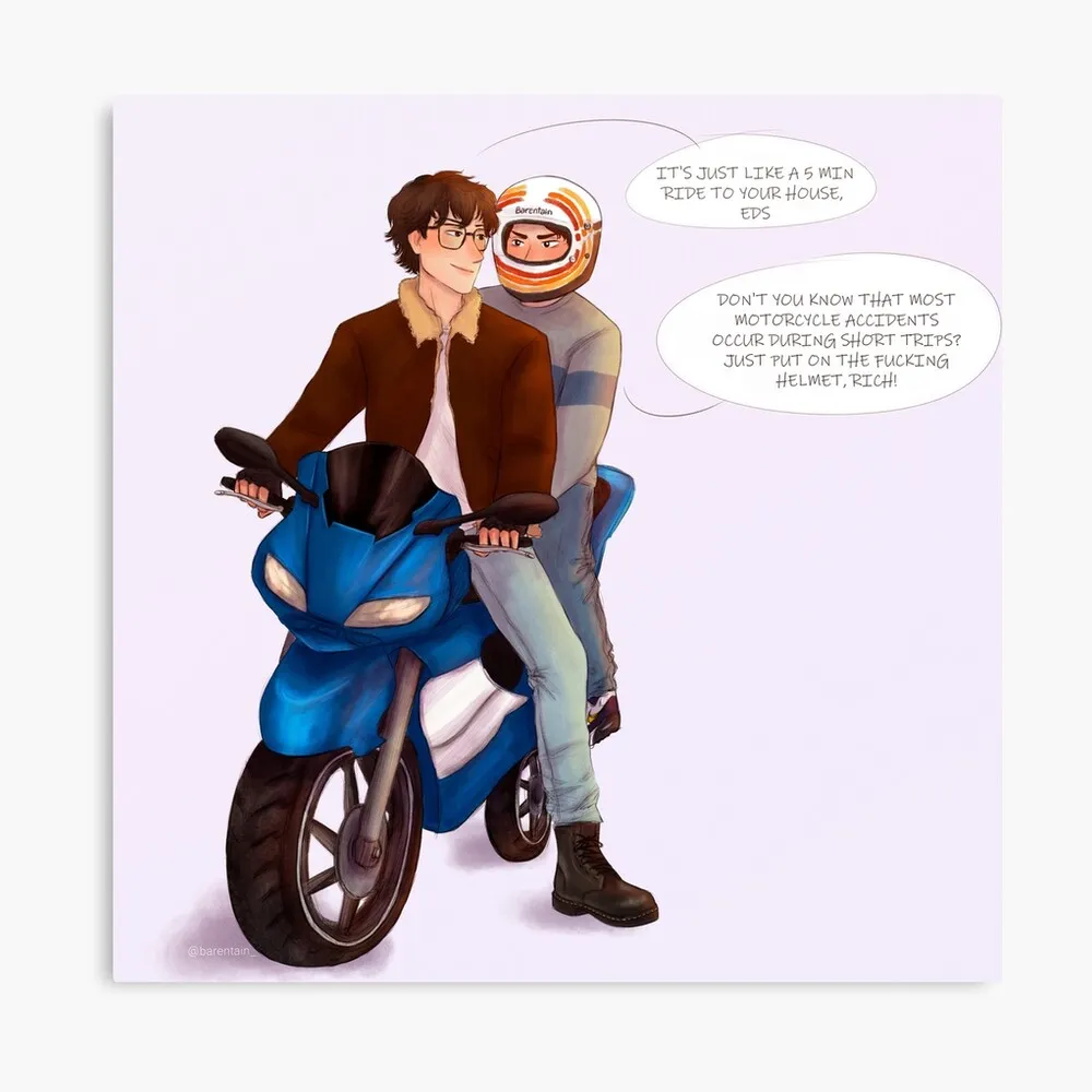 e.g. Eddie and Richie having there first couple fight