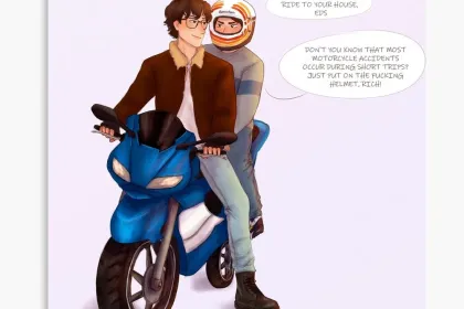 e.g. Eddie and Richie having there first couple fight jigsaw puzzle