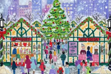 holiday shopping jigsaw puzzle