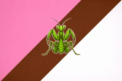 mantis on a colorful flag jigsaw puzzle
