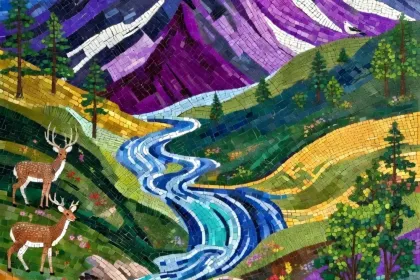 Mountain Mosaic jigsaw puzzle