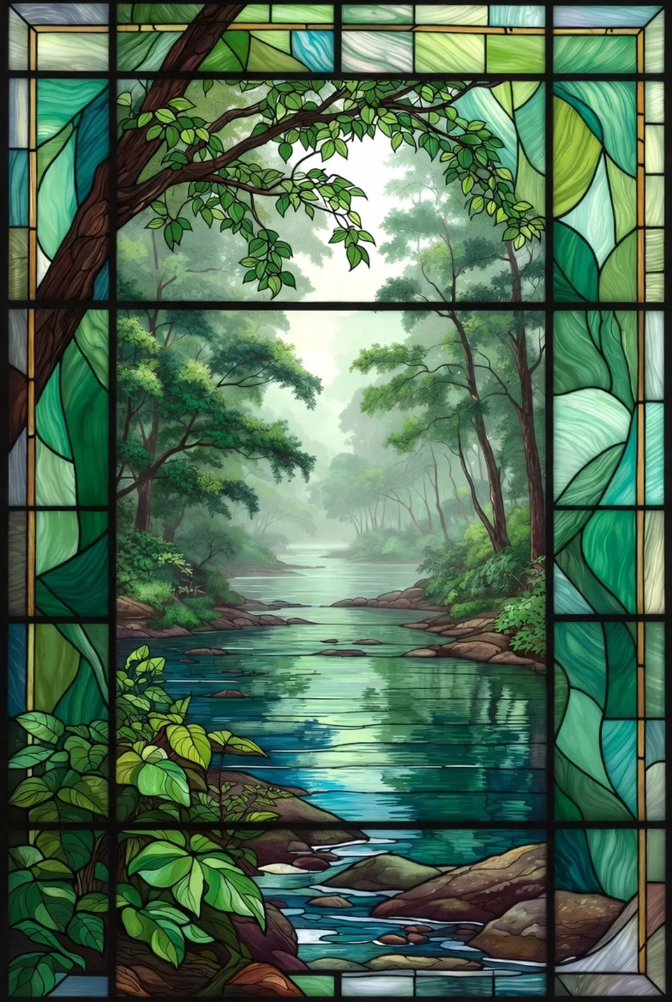 Riverbank in the Morning