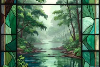 Riverbank in the Morning jigsaw puzzle