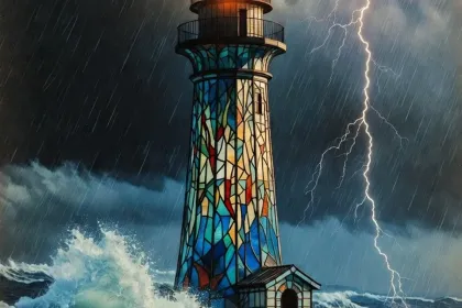 Lighthouse in the Storm jigsaw puzzle