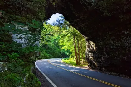 Backbone Rock Tunnel jigsaw puzzle