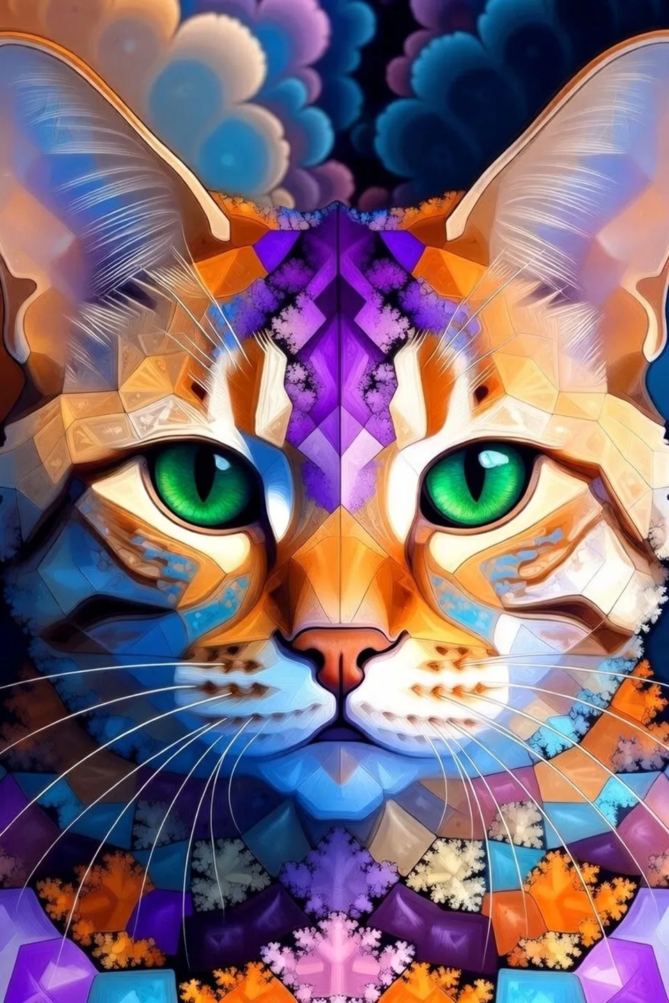 Fractal Cat  jigsaw puzzle