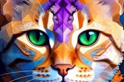 Fractal Cat  jigsaw puzzle jigsaw puzzle