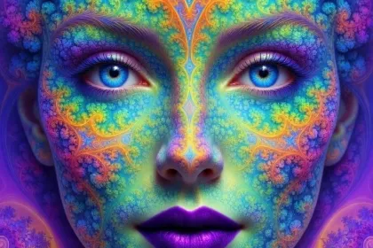 Fractal Face jigsaw puzzle