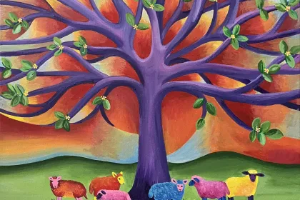 Rainbow Sheep jigsaw puzzle