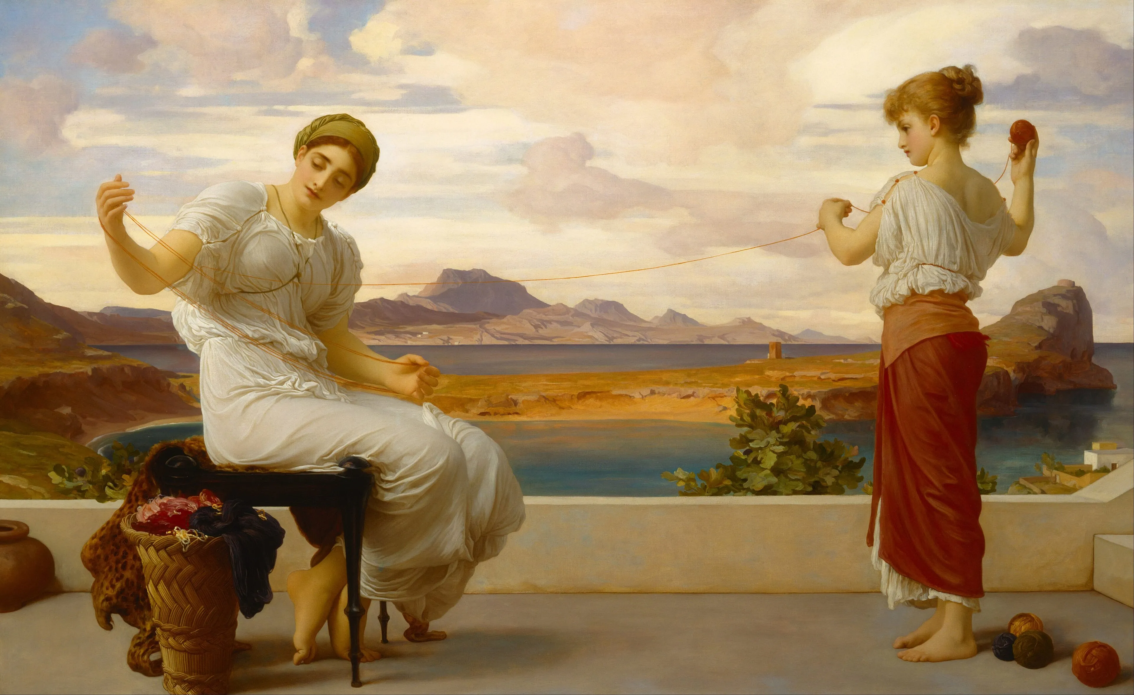 Frederic Leighton, Winding the Skein, ca. 1878