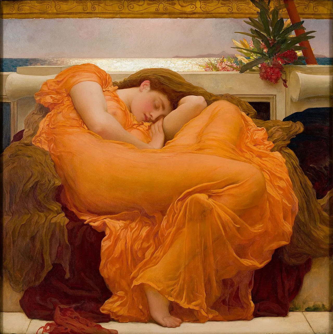 Frederic Leighton, "Flaming June"