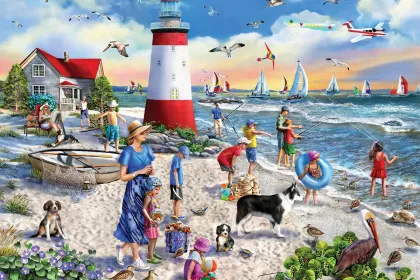 Lighthouse Beach jigsaw puzzle