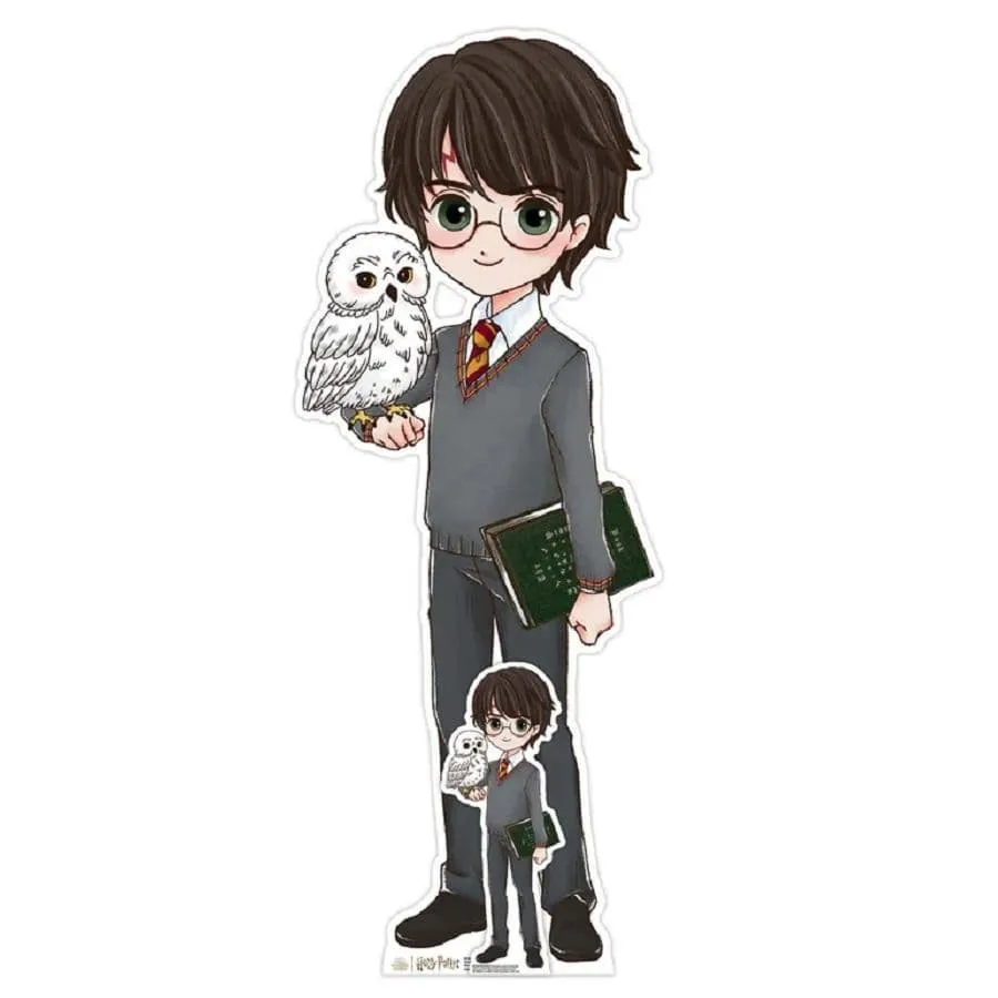 e.g. Harry hanging out with Hedwig