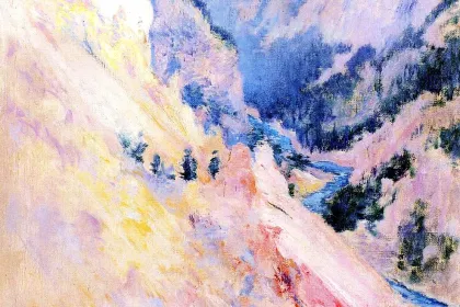 Yellowstone Park by John Henry Twachtman, 1895 jigsaw puzzle