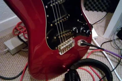 Guitar jigsaw puzzle