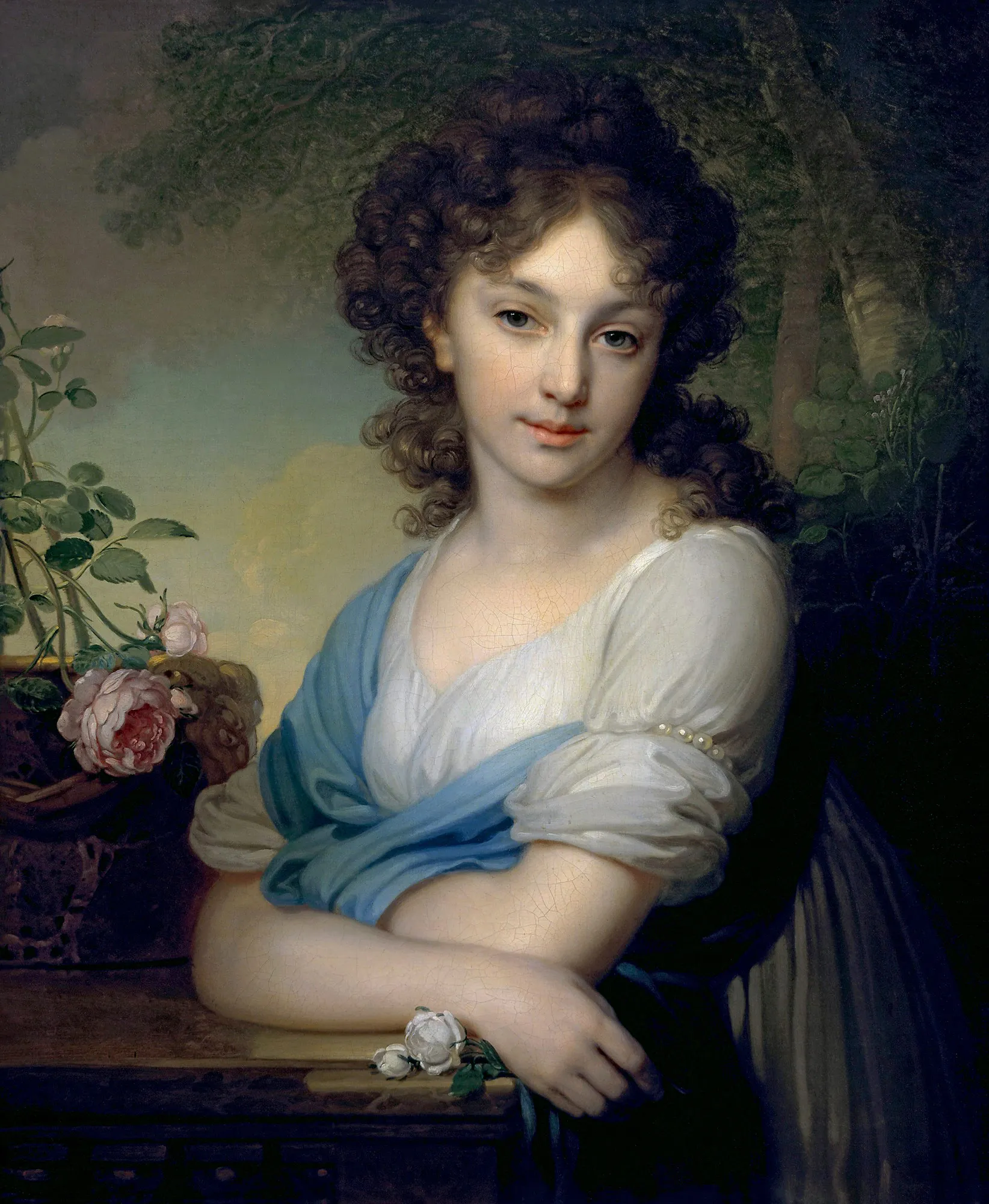 Portrait of Elena Alexandrovna Naryshkina by Vladimir Borovikovsky, 1799