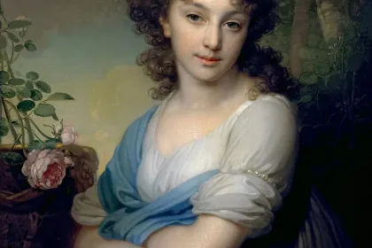Portrait of Elena Alexandrovna Naryshkina by Vladimir Borovikovsky, 1799 jigsaw puzzle