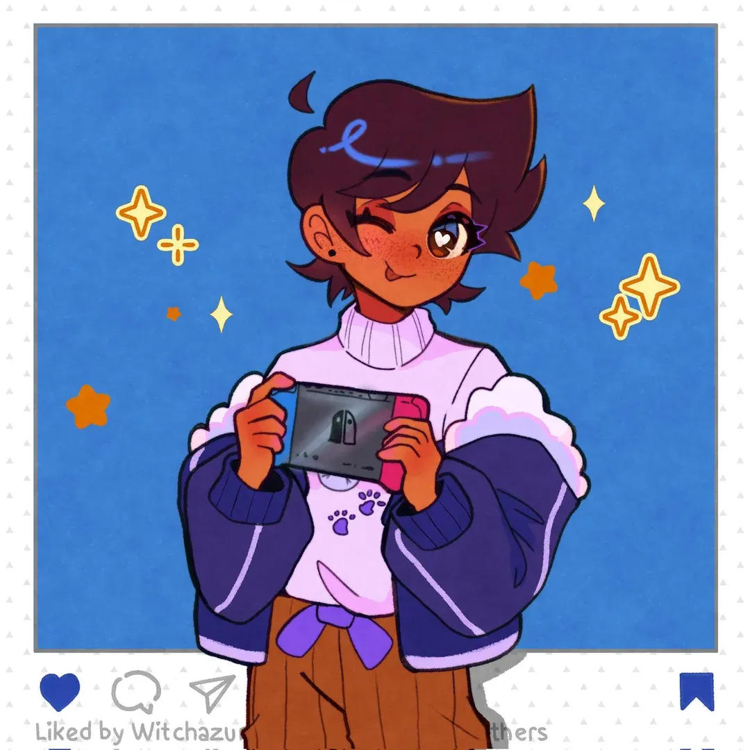 e.g. Luz Noceda beating everyone in Mario Kart