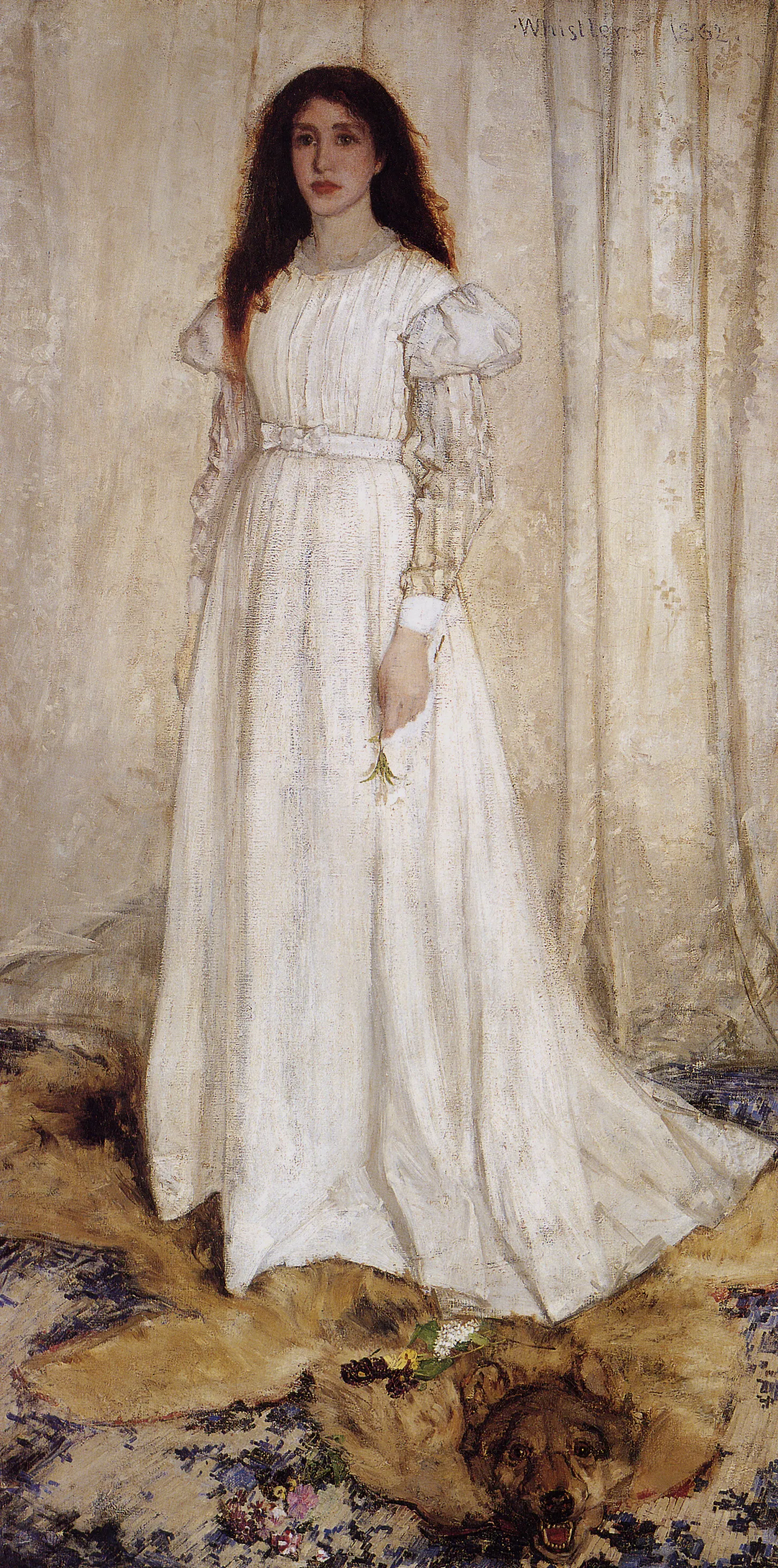 Symphony in White no.1: The White Girl Portrait of Joanna Hiffernan by James McNeill Whistler, 1862