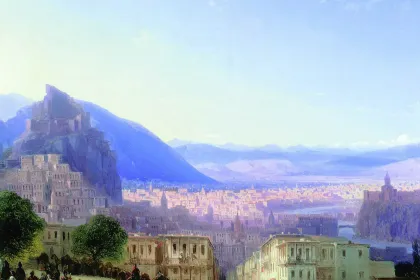 View of Tiflis by Ivan Aivazovsky, 1868 jigsaw puzzle