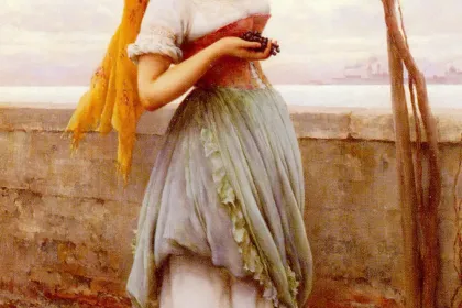 The Grape Picker by Eugene de Blaas, 1902 jigsaw puzzle