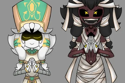 e.g. Cyn and Cynessa just cosplaying as Egyptian people jigsaw puzzle