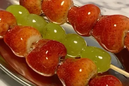 Tanghulu Strawberries and Grapes jigsaw puzzle