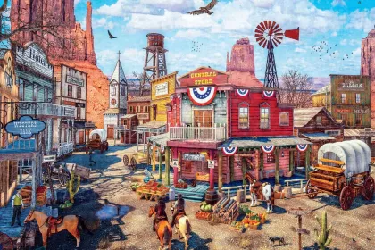 Old Western Town jigsaw puzzle